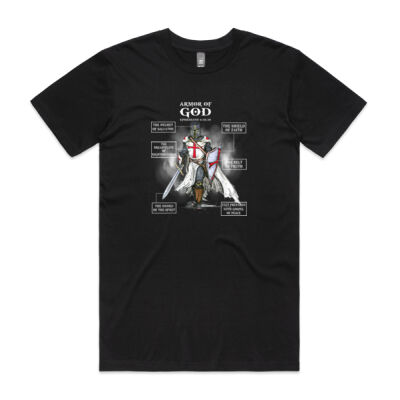 Faith Collection - Armor of God  - AS Colour - Staple Crew Tee (Premium) Thumbnail
